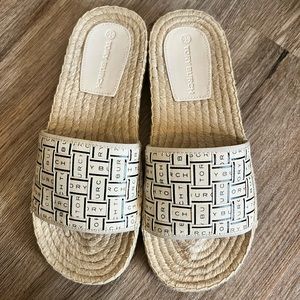 Tory Burch Ribbon Espadrille Slide -Size 7